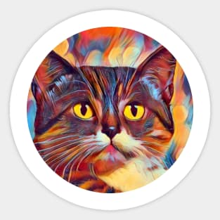 Caring mycat, revolution for cats Sticker